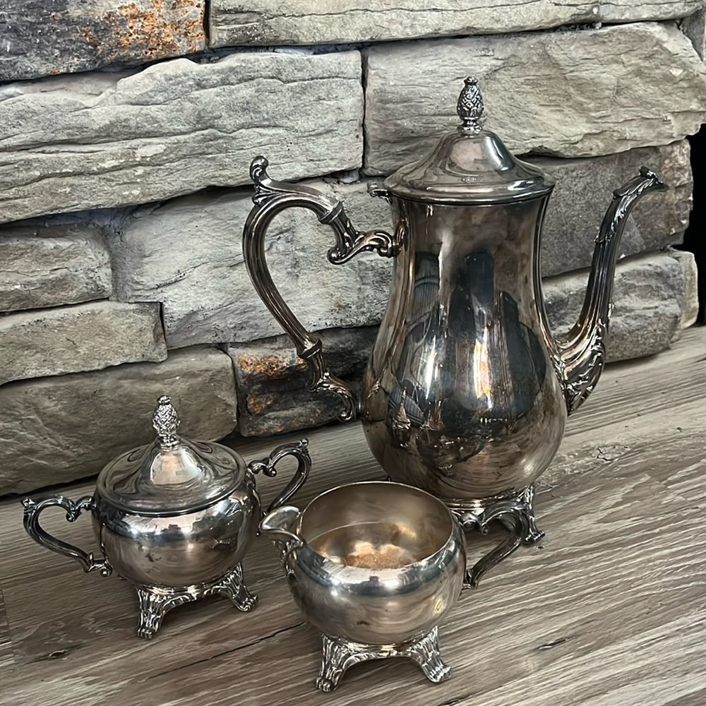Vintage WM Rogers & son tea set
